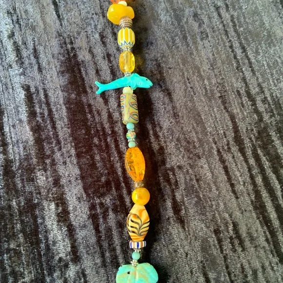 World Tribe turquoise fetish necklace - Picture 5 of 11